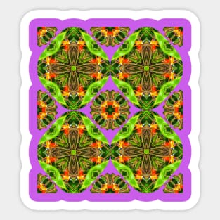 Beautiful Canna Flower Pattern. Sticker